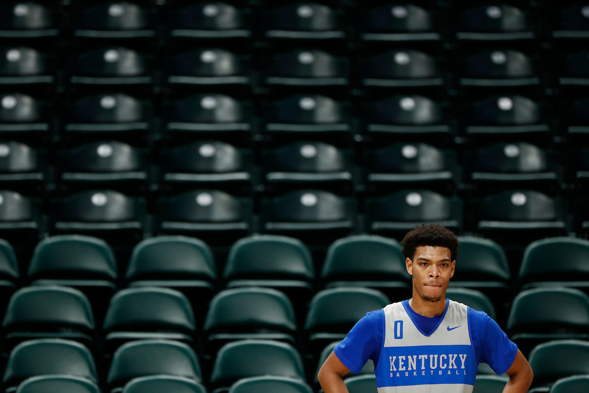 Quade Green.

BANKERS LIFE FIELDHOUSE practice.

Photo by Chet White | UK Athletics