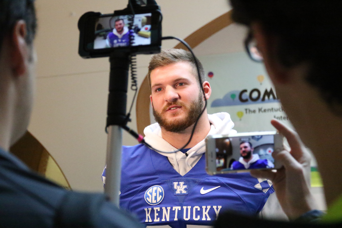 C.J. Conrad Visits Children's Hospital