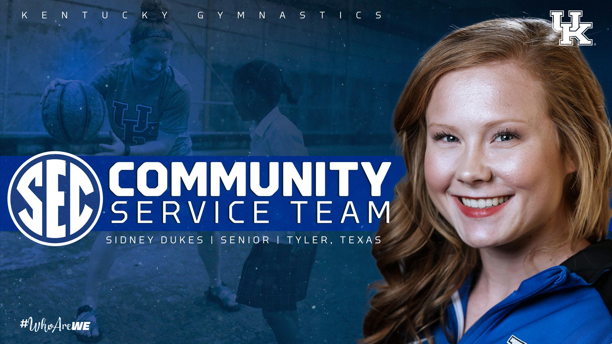 Sidney Dukes Named to 2019 SEC Community Service Team