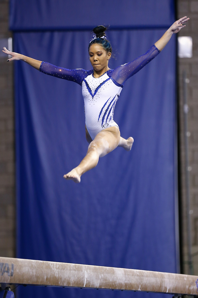 Carissa Clay.

Kentucky gymnastics loses to Florida.

Photo by Tommy Quarles | UK Athletics