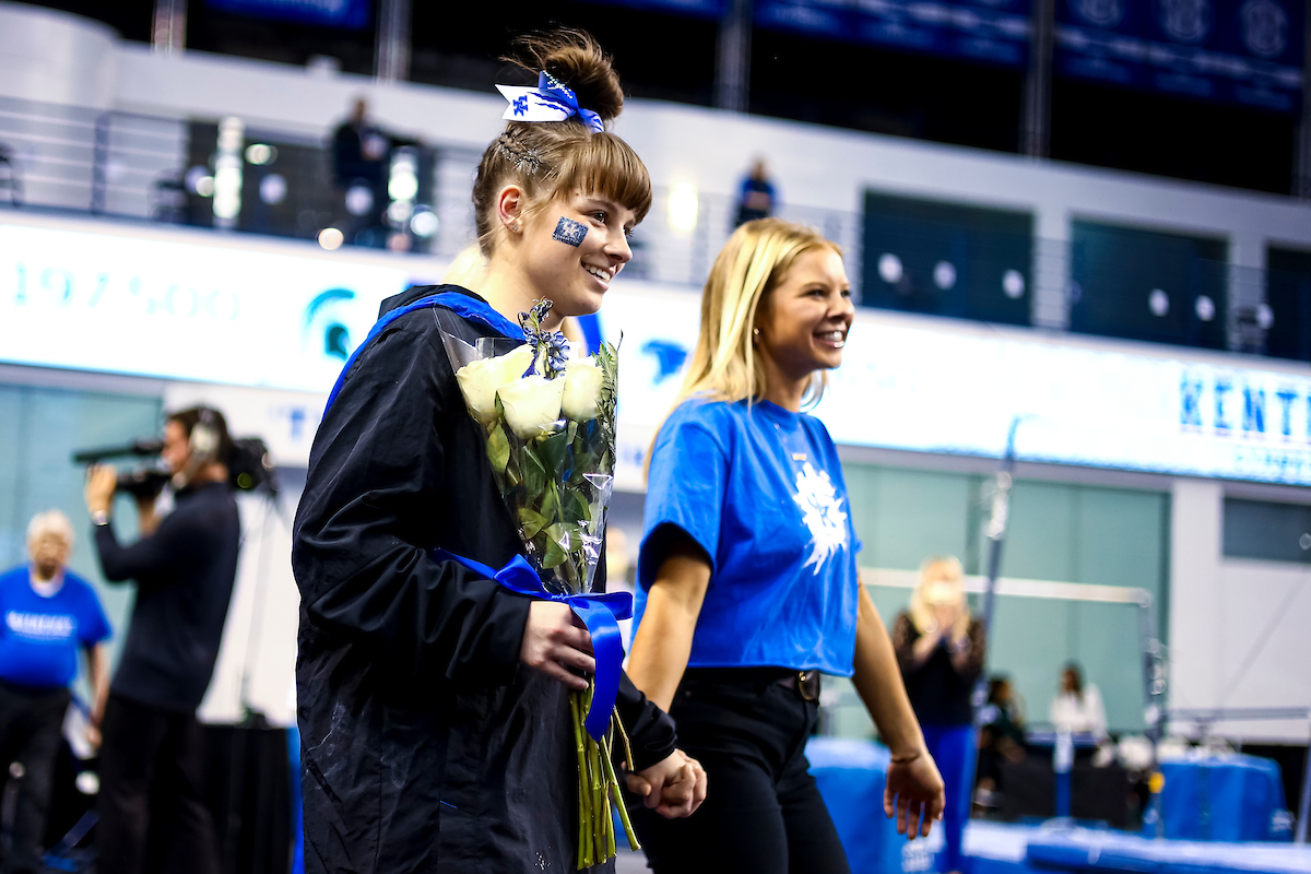 Anna Haigis.

Kentucky beats Michigan State on senior day.

Photo by Eddie Justice | UK Athletics