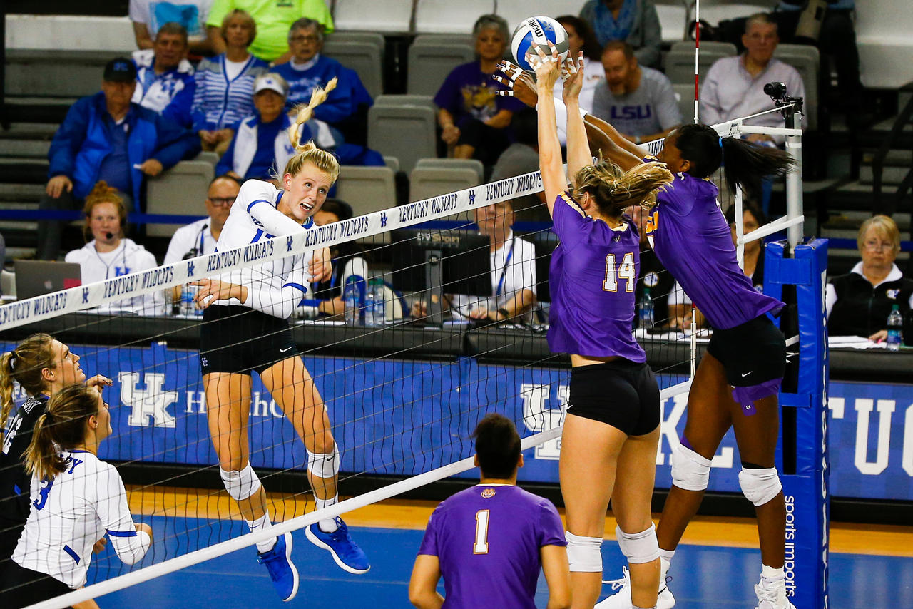 Alli Stumler.

UK sweeps LSU 3-0.

Photo by Grace Bradley | UK Athletics