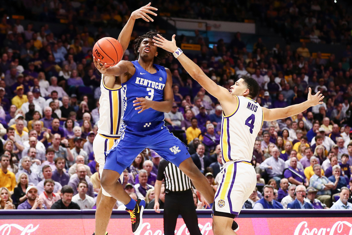 Tyrese Maxey.

Kentucky beat LSU 79-76.

Photo by Chet White | UK Athletics