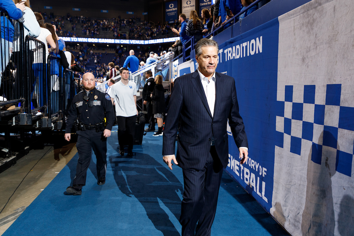 Coach Calipari.

Kentucky beat Fairleigh Dickinson 83-52.


Photo by Elliott Hess | UK Athletics