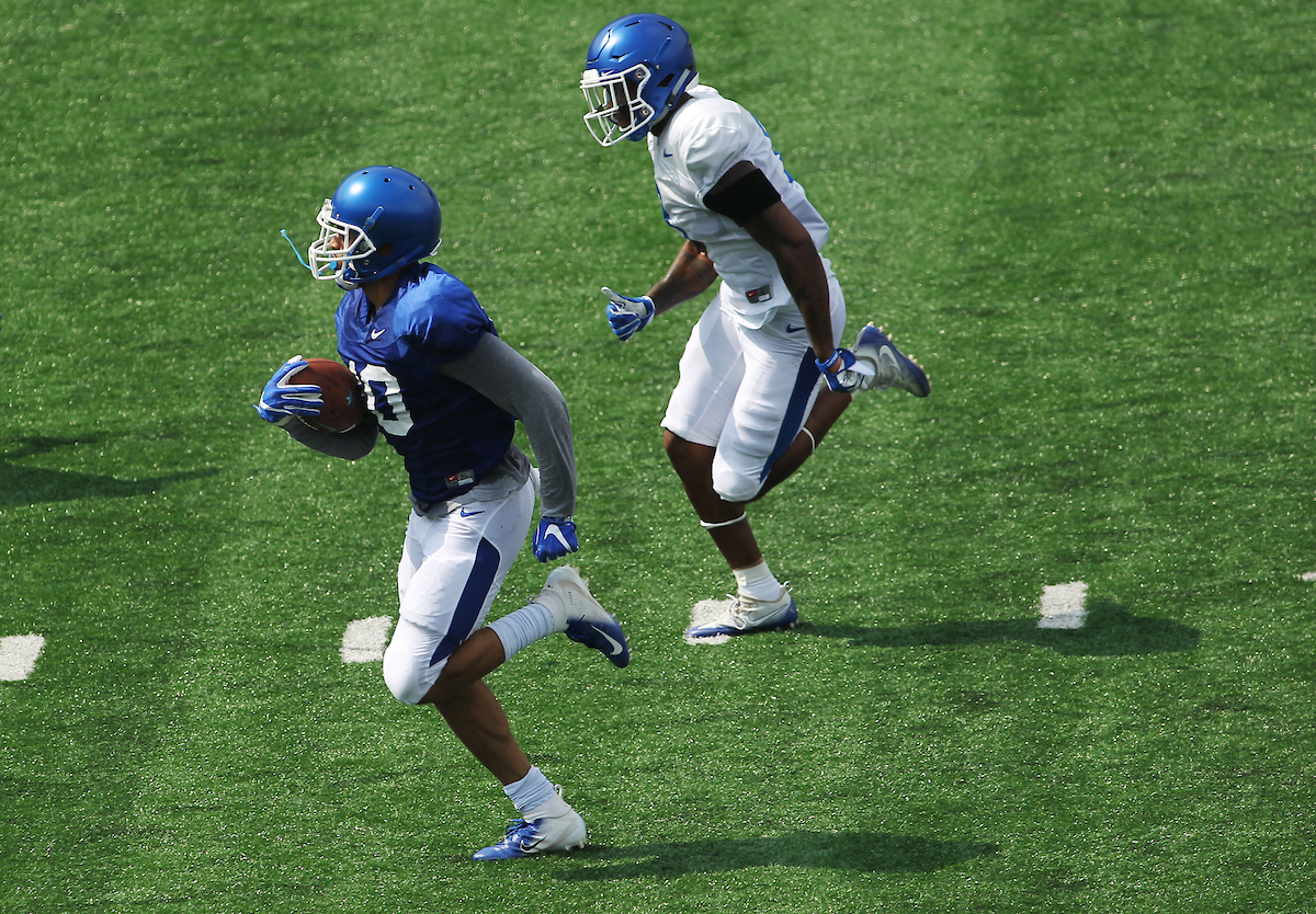 A.J. Rose.

The University of Kentucky football team holds a inter-squad scrimmage on Saturday, August 18th, 2018 at Kroger Field in Lexington, Ky.

Photo by Quinlan Ulysses Foster I UK Athletics