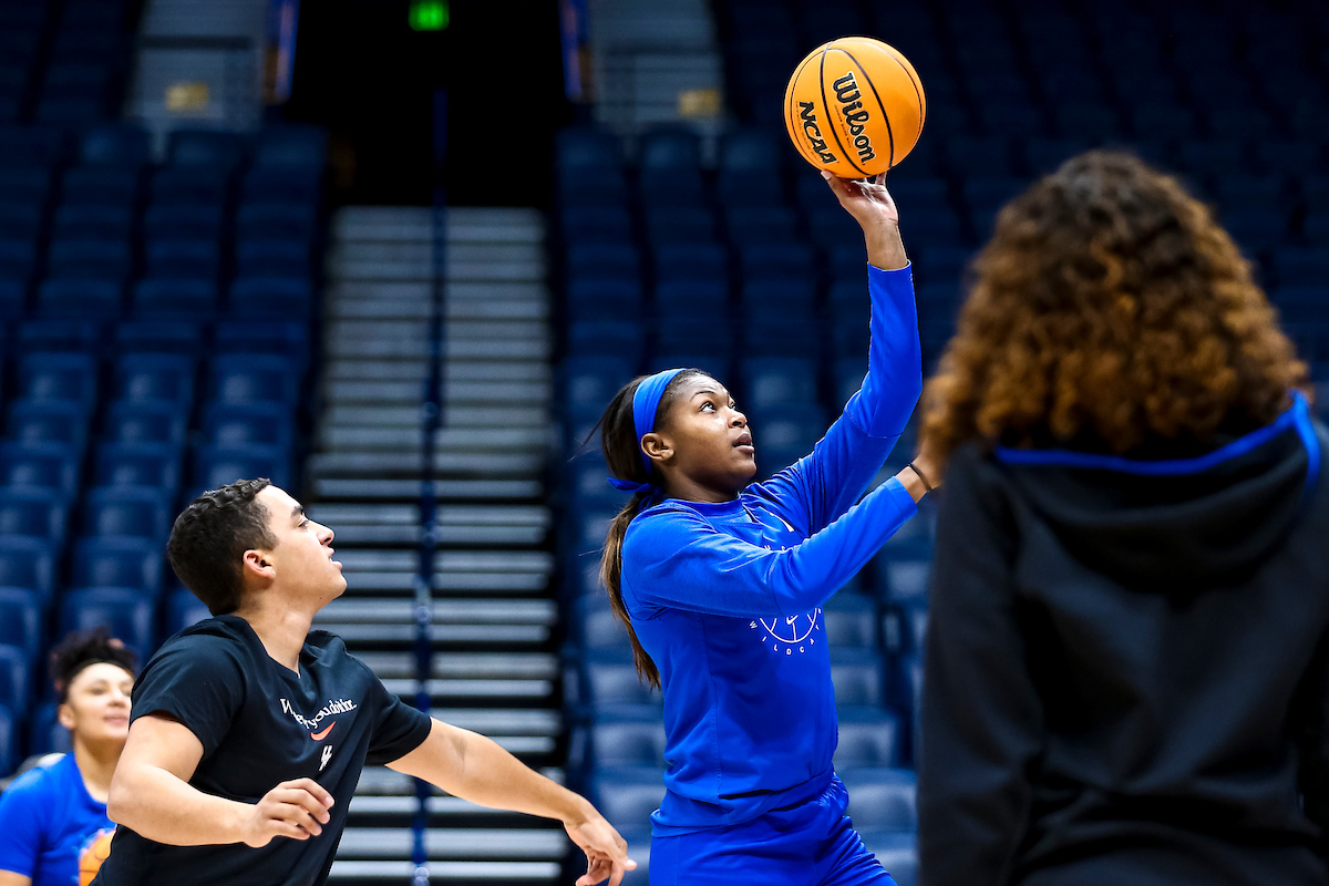 Robyn Benton.

Kentucky shootaround day one for the SEC Tournament.

Photo by Eddie Justice | UK Athletics
