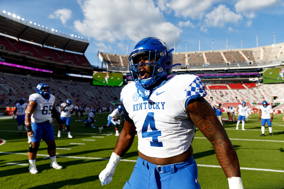 JOSH PASCHAL.

Kentucky falls to Alabama, 63-3.

Photo by Elliott Hess | UK Athletics