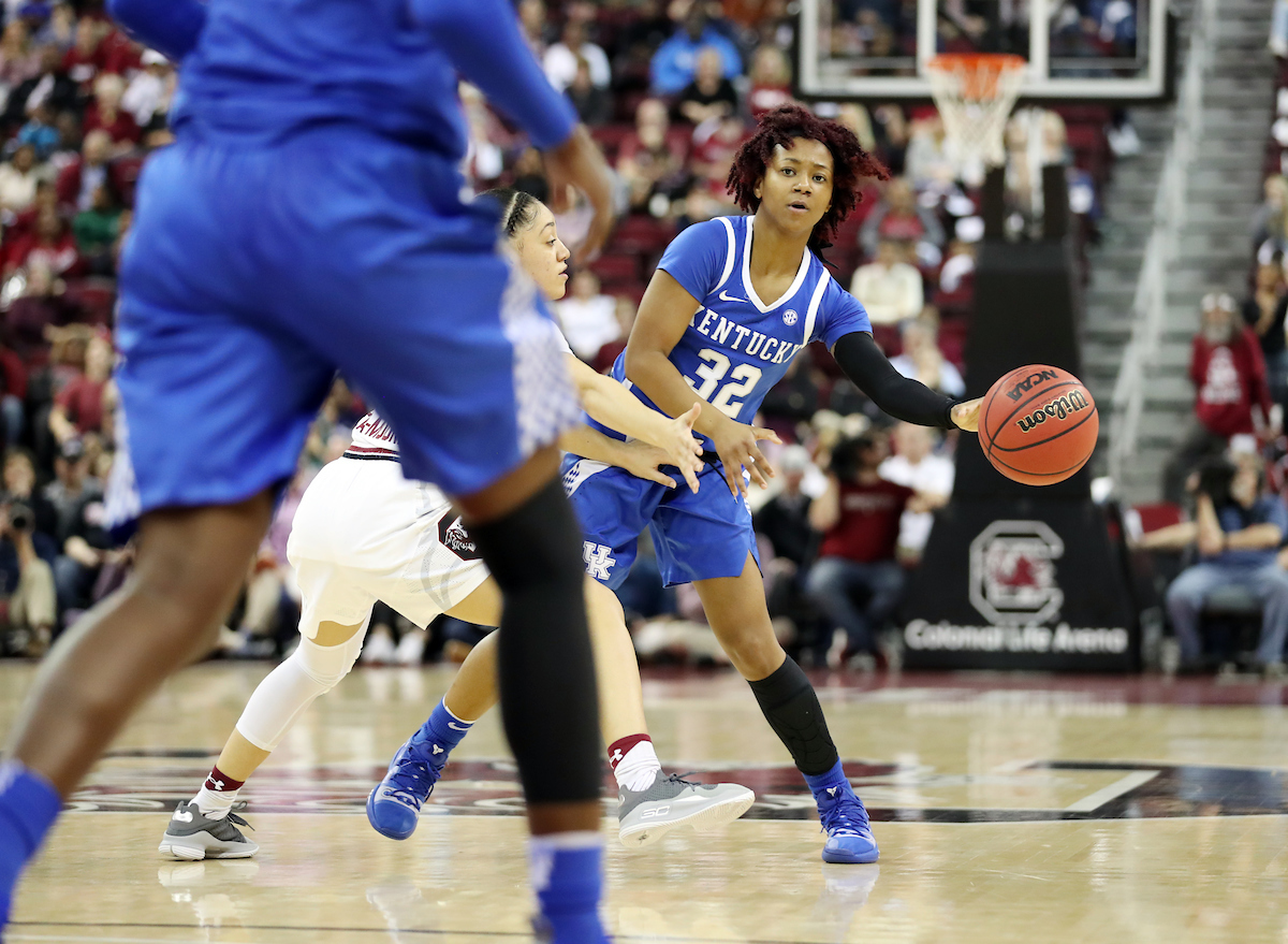 Jaida Roper

The UK Women's Basketball team beat South Carolina.
Photo by Britney Howard | UK Athletics