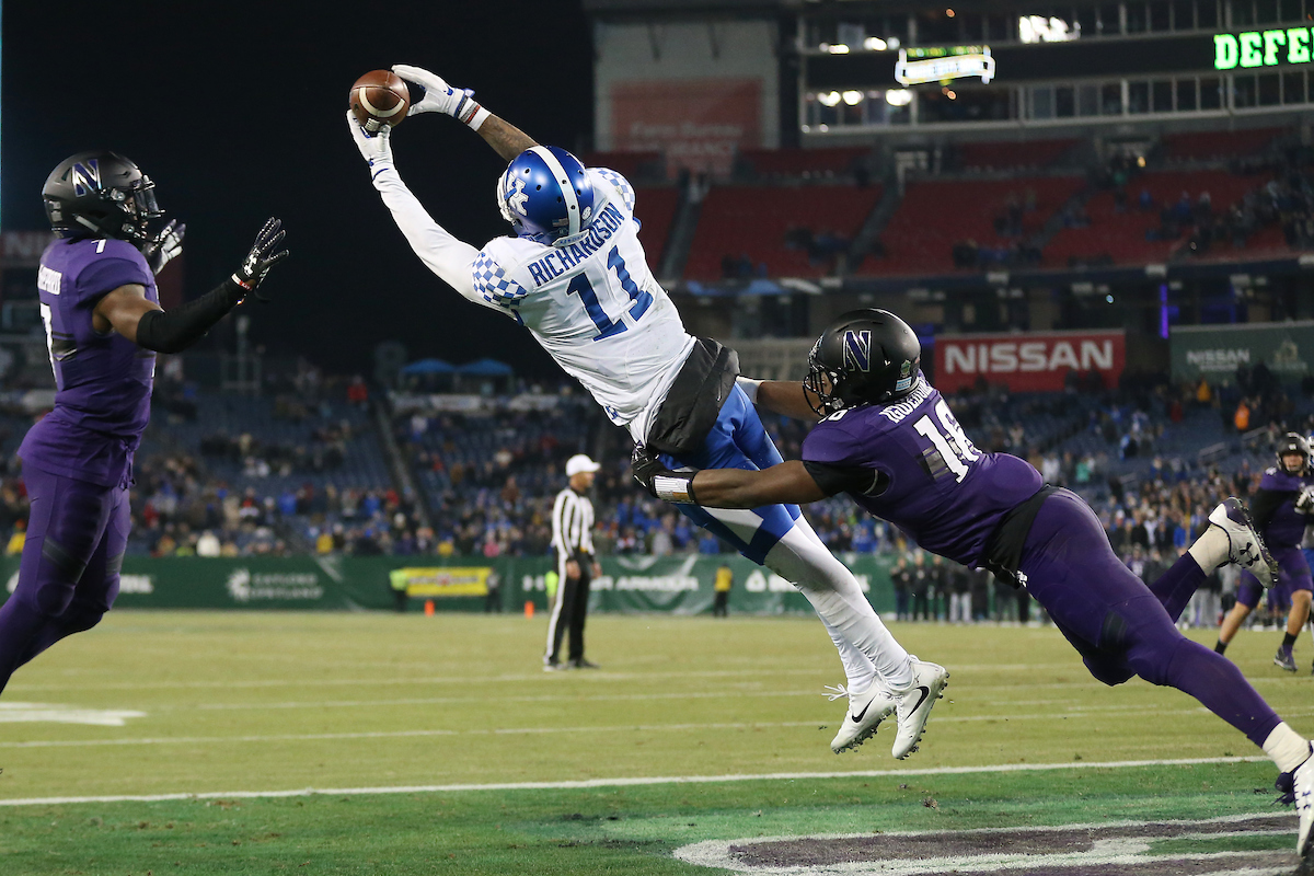 Tavin Richardson.

The University of Kentucky football team falls to Northwestern 23-24 in the Music City Bowl on Friday, December 29, 2017, at Nissan Field in Nashville, Tn.

Photo by Chet White | UK Athletics