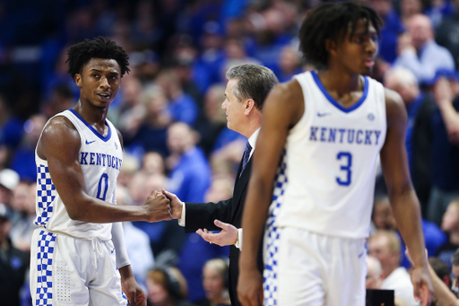 Ashton Hagans. John Calipari.

Kentucky beat Miss St. 80-72.

Photo by Chet White | UK Athletics