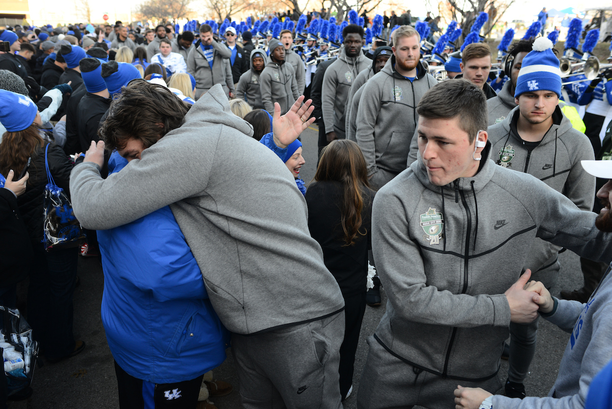 The University of Kentucky football team falls to Northwestern 23-24 in the Music City Bowl on Friday, December 29, 2017, at Nissan Field in Nashville, Tn.