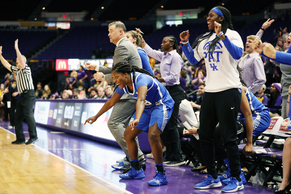 Kameron Roach

Kentucky Women's Basketball beat LSU 64-60. 

Photo by Britney Howard  | UK Athletics