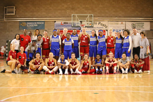 The women's basketball team takes a 74-46 loss against TK Hannover on Tuesday, August 7, 2018, on their summer trip to Italy.

Photos by Noah J. Richter | UK Athletics