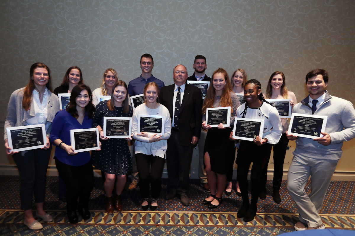 Frank G. Ham Society of Character induction.

Photo by Quinn Foster | UK Athletics