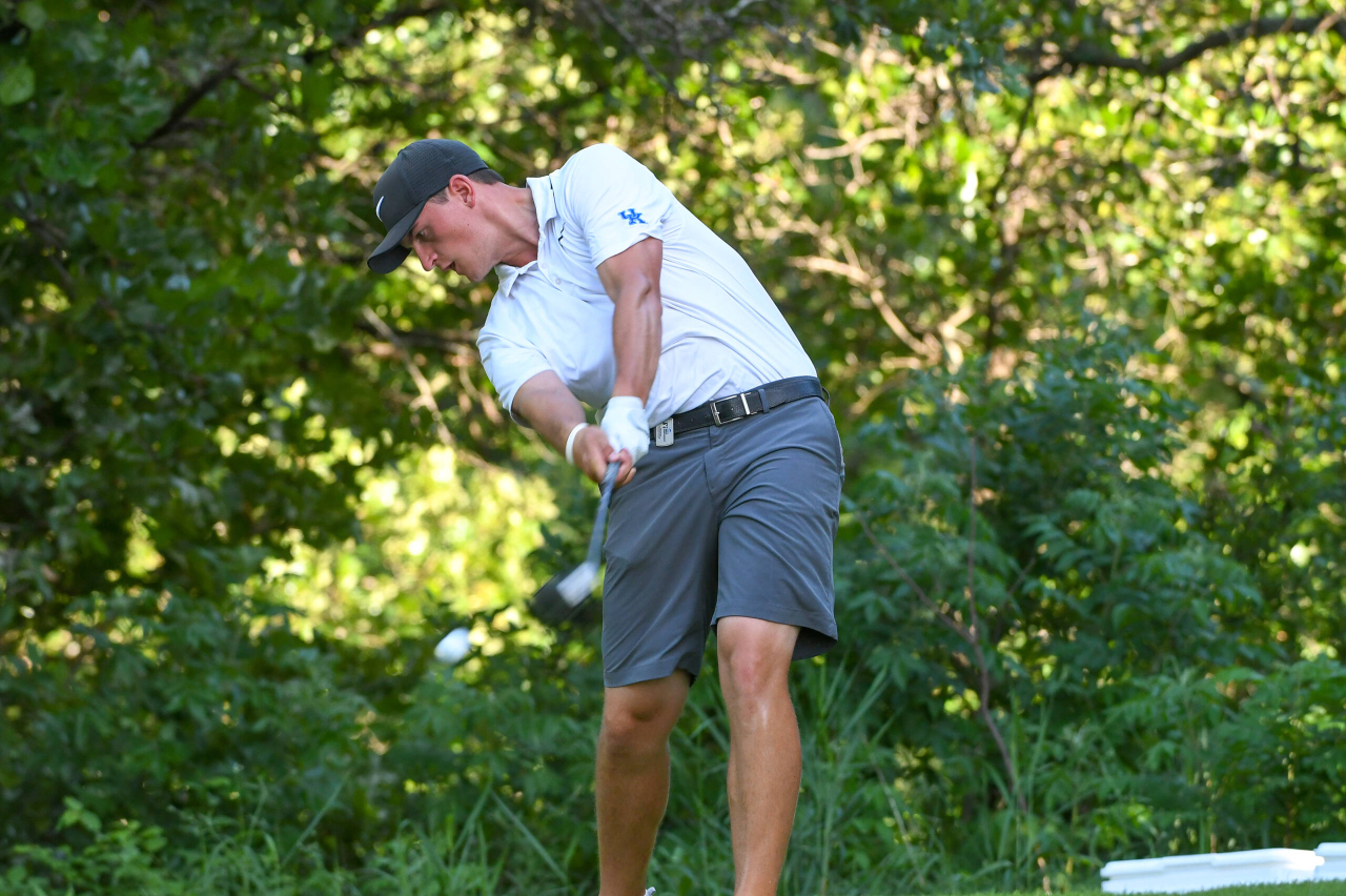 Lukas Euler at the 2018 NCAA Men's Golf National Championship.
