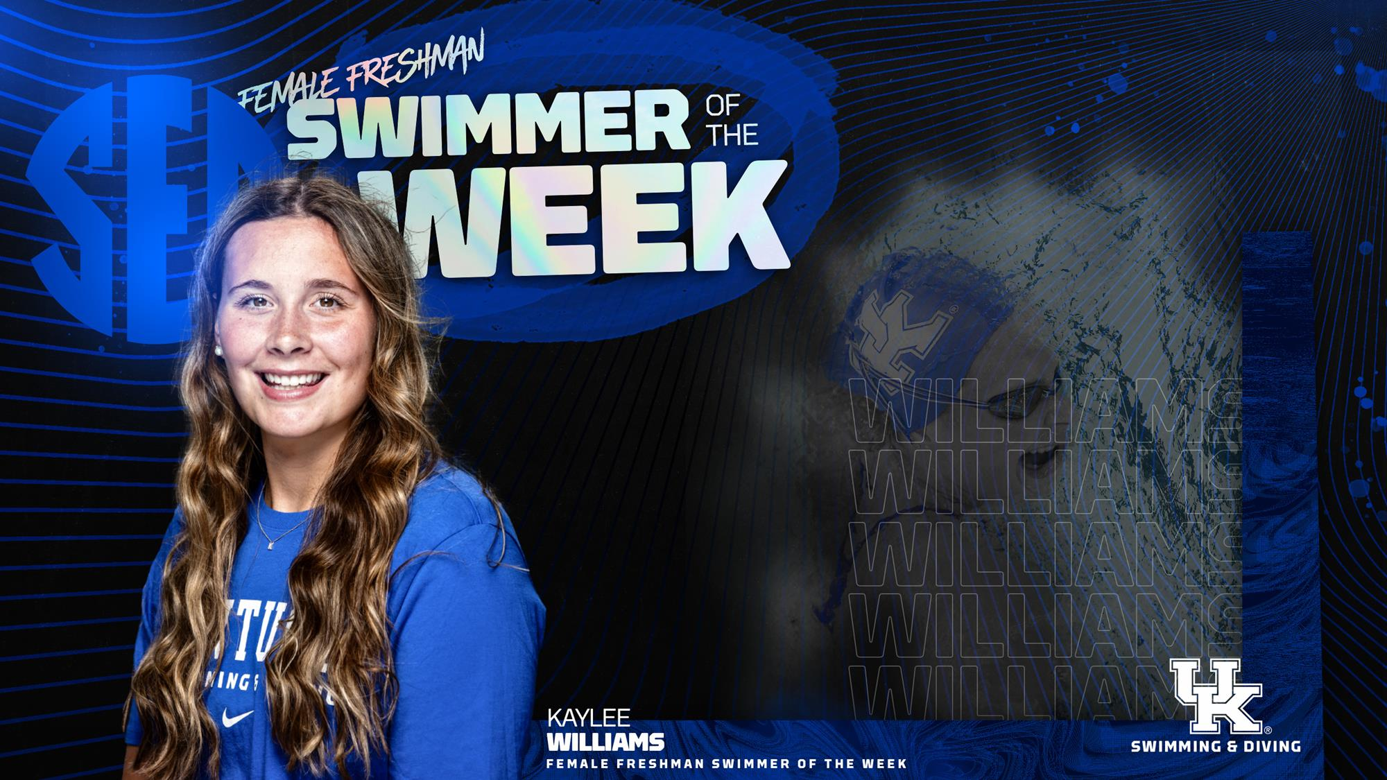 Williams Named SEC Female Freshman of the Week after Strong Season Opener