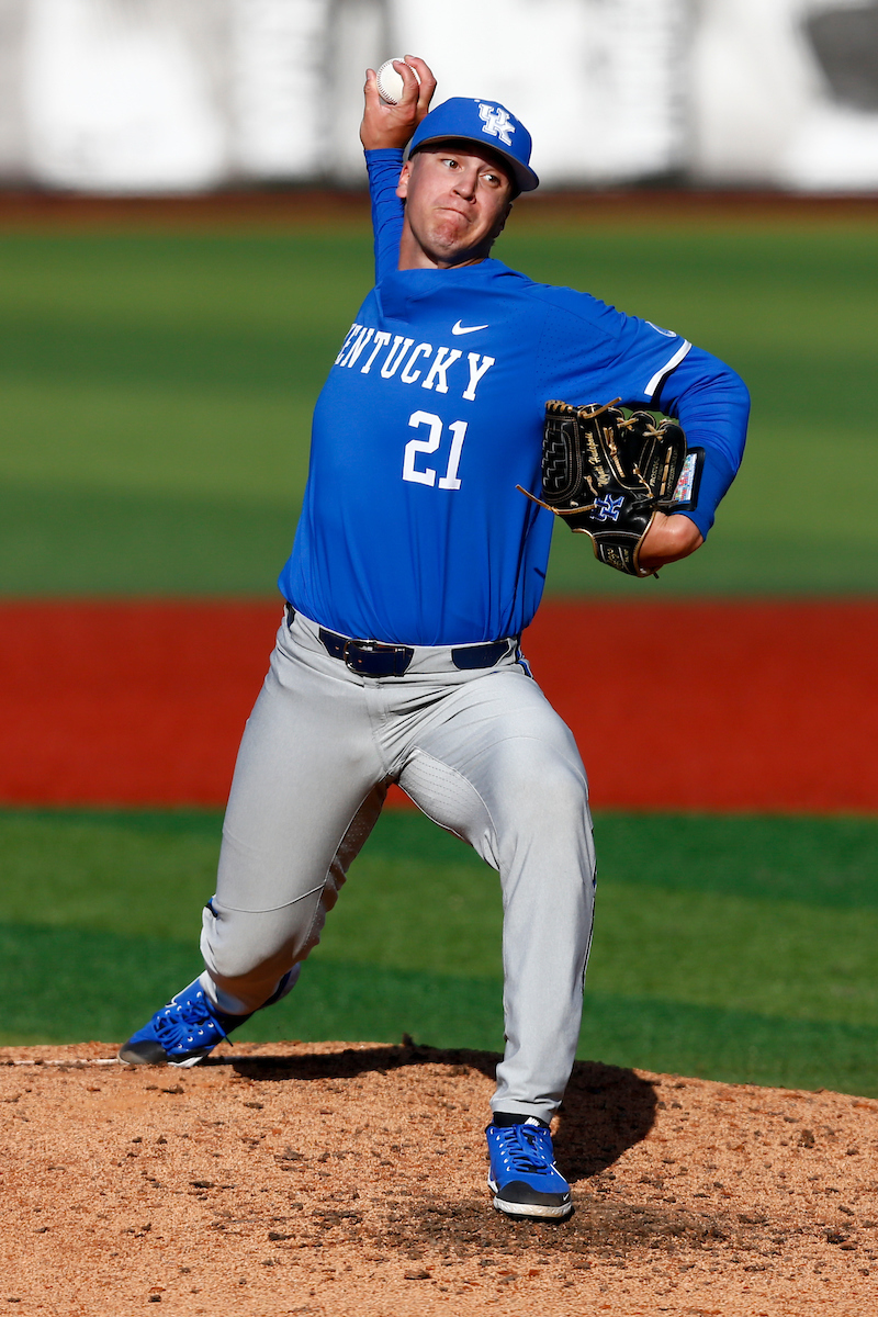 Wyatt Hudepohl. 

Kentucky falls to Louisville 4-2. 

Photo By Barry Westerman | UK Athletics