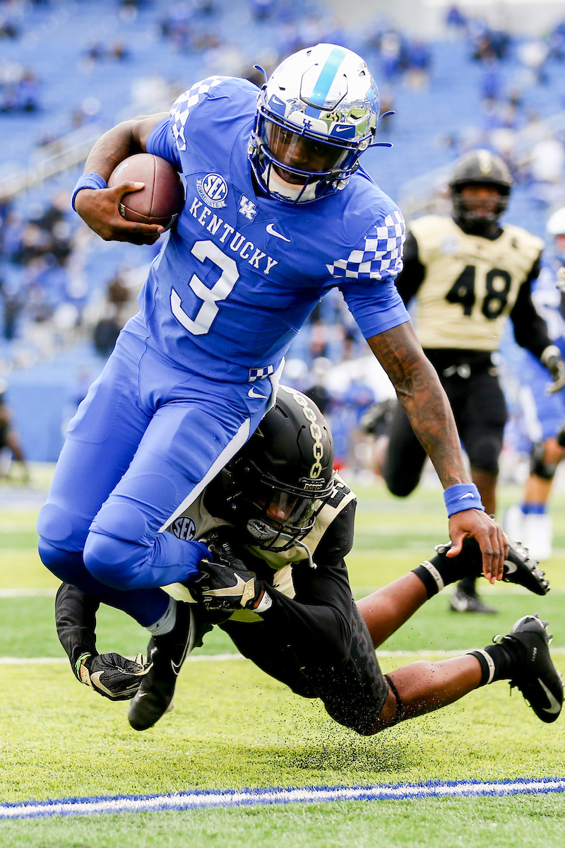 Terry Wilson.

UK beat Vandy 38-35.

Photo by Chet White | UK Athletics