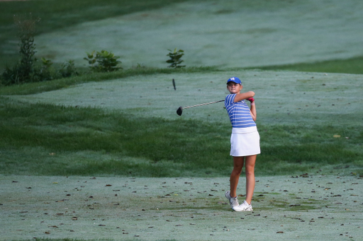 Laney Frye.

Kentucky women's golf practice at the University Club of Kentucky.

Photo by Grant Lee | UK Athletics