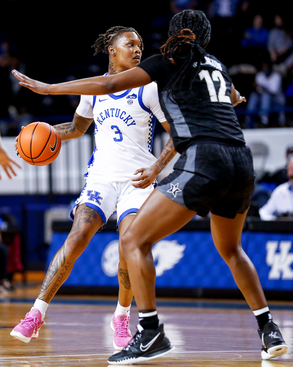 Jazmine Massengill.

Kentucky beats Vanderbilt 69-65.

Photo by Grace Bradley | UK Athletics