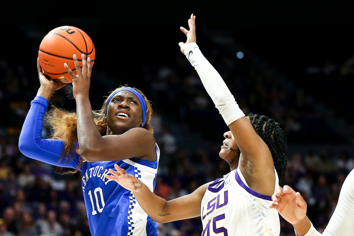 Rhyne Howard.

Kentucky loses to LSU 78-69.

Photo by Grace Bradley | UK Athletics
