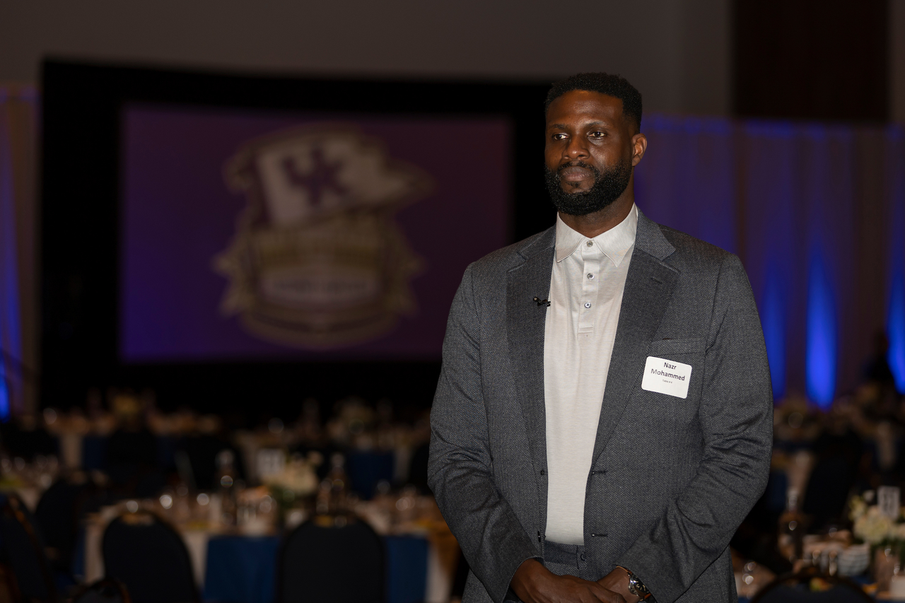 Nazr Mohammed.

The 2020 and 2021 UK Athletics Hall of Fame classes were inducted Thursday night at Central Bank Center.

Photo by Grant Lee | UK Athletics