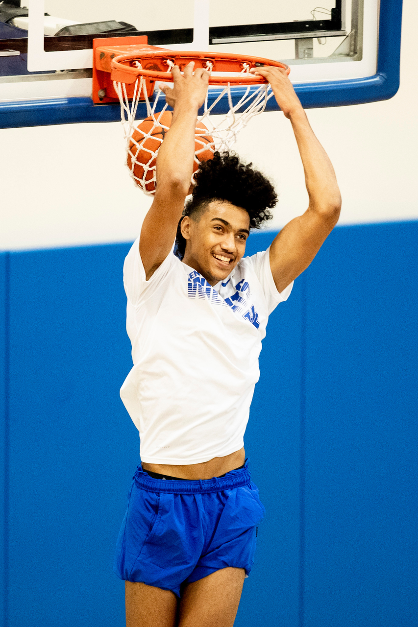 Jacob Toppin.

Kentucky menâ??s basketball workouts.

Photo by Chet White | UK Athletics