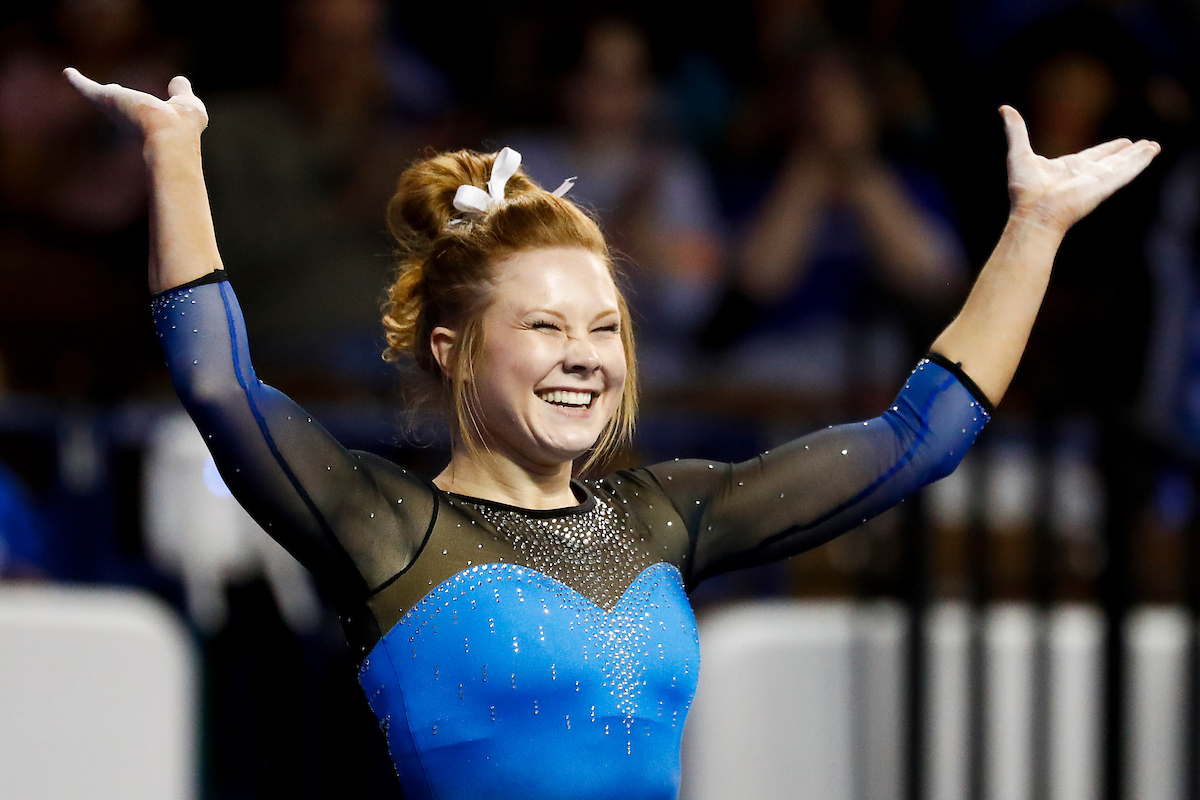 Sidney Dukes.

The UK gymnastics team hosted #11 Auburn at Memorial Coliseum.

Photo by Chet White| UK Athletics