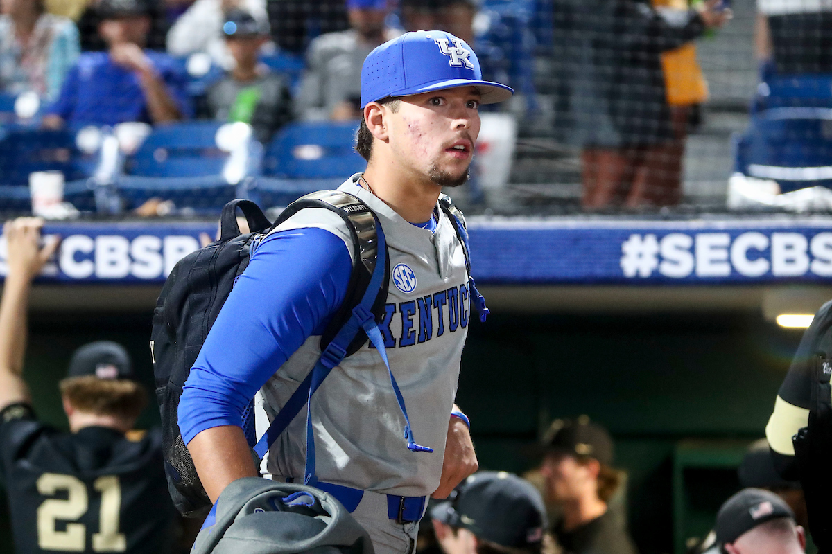 Austin Strickland.

Kentucky loses to LSU 6-11.

Photo by Sarah Caputi | UK Athletics