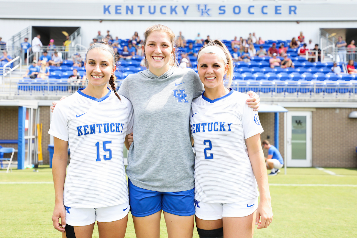 Evangeline Soucie. Foster Ignoffo. Gina Crosetti.

UK beat Miami (OH) 3-0 on Senior Day.

Photo by Chet White | UK Athletics