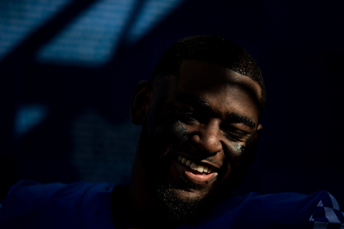 Josh Paschal.

Kentucky beat New Mexico State 56-16.

Photos by Chet White | UK Athletics