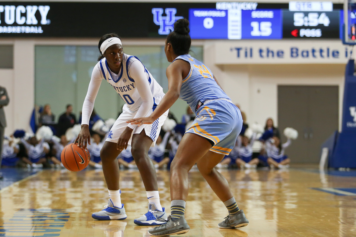 Rhyne Howard.

UK women's basketball beat Southern 91-41.

Photo by Hannah Phillips | UK Athletics