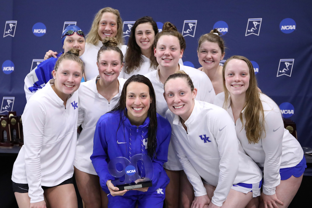 Asia Seidt & team.

UK Women's Swimming & Diving in action on day two of the 2019 NCAA Championships on Wednesday, March 21, 2019.

Photo by Noah J. Richter | UK Athletics