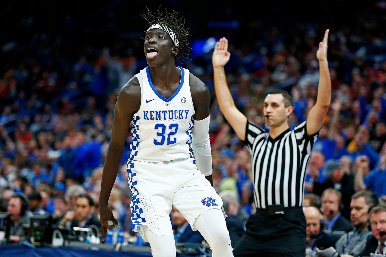 Wenyen Gabriel.

The University of Kentucky men's basketball team beat Alabama 86-63 in the semifinals of the 2018 SEC Men's Basketball Tournament at Scottrade Center in St. Louis, Mo., on Saturday, March 10, 2018.

Photo by Chet White | UK Athletics