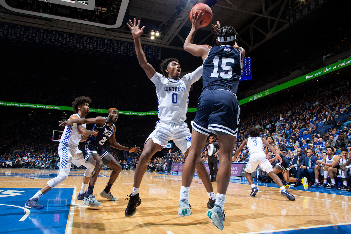 Ashton Hagans.Nick Richards.

Kentucky beat Mount St. Mary’s 82-62.

Photo by Chet White | UK Athletics