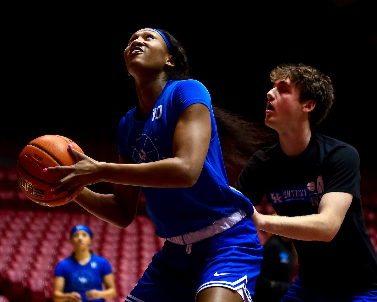 Nyah Leveretter.

Kentucky at Alabama shootaround.

Photo by Eddie Justice | UK Athletics