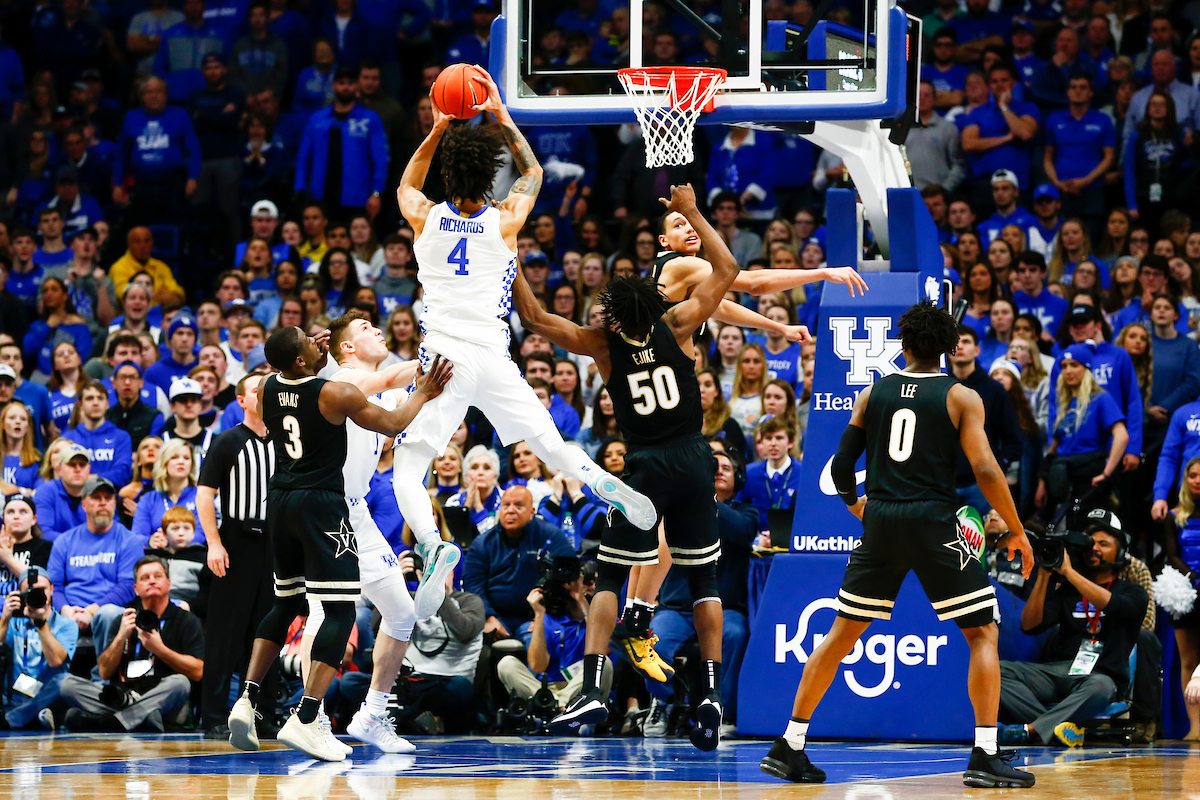 Nick Richards. 

UK beats Vandy 71-62. 

Photo By Barry Westerman | UK Athletics