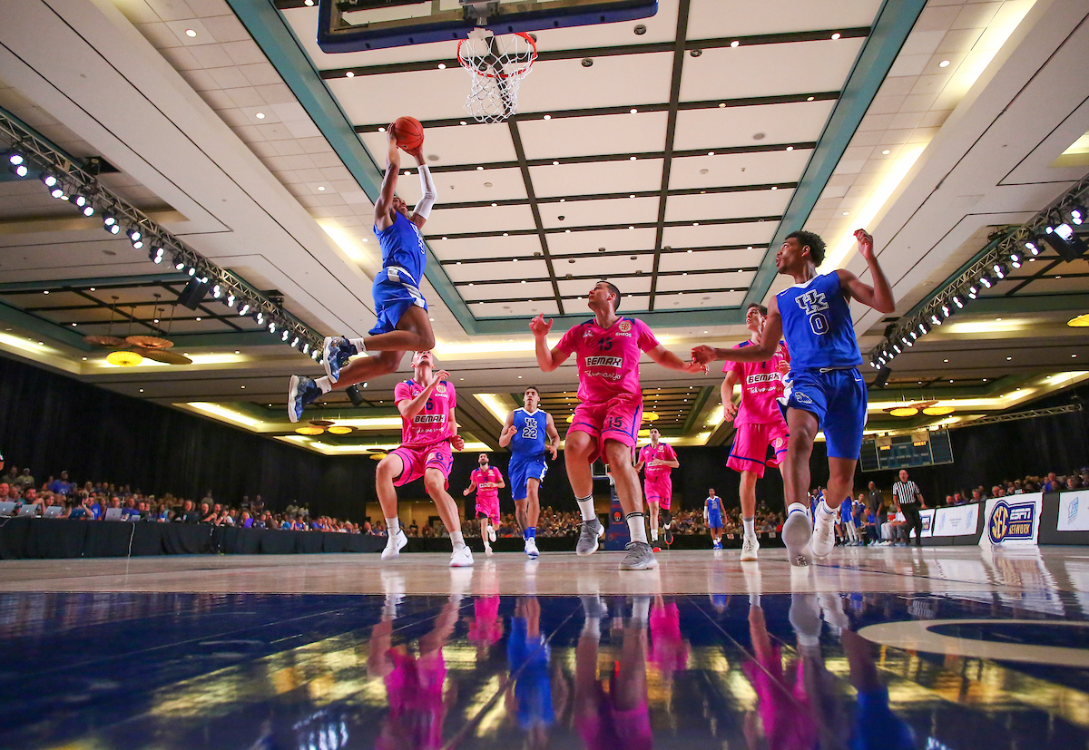 Keldon Johnson.

The University of Kentucky men's basketball team beat Serbia's Mega Bemax 100-64 at the Atlantis Imperial Arena in Paradise Island, Bahamas, on Saturday, August11, 2018.

Photo by Chet White | UK Athletics