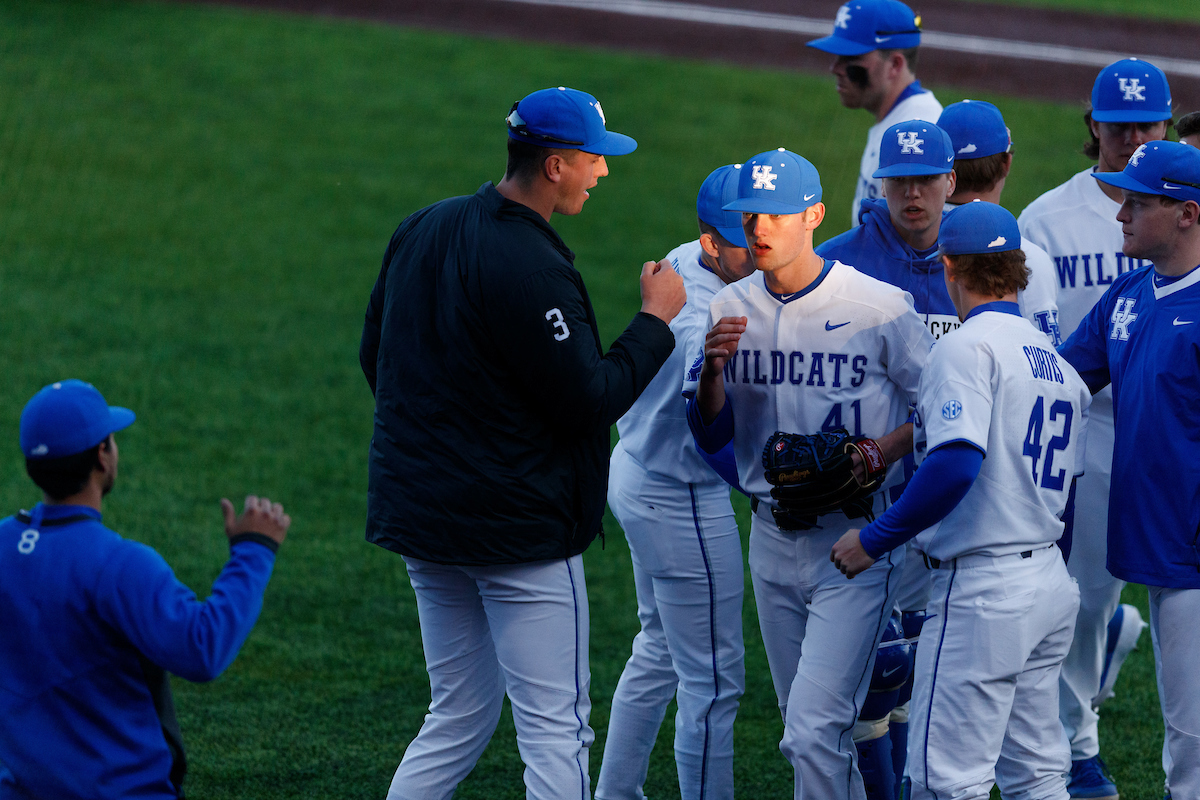 Grant Macciocchi.


Kentucky baseball defeated EKU 7-3 on opening day at Kentucky Proud Park. 

Photo by Elliott Hess | UK Athletics