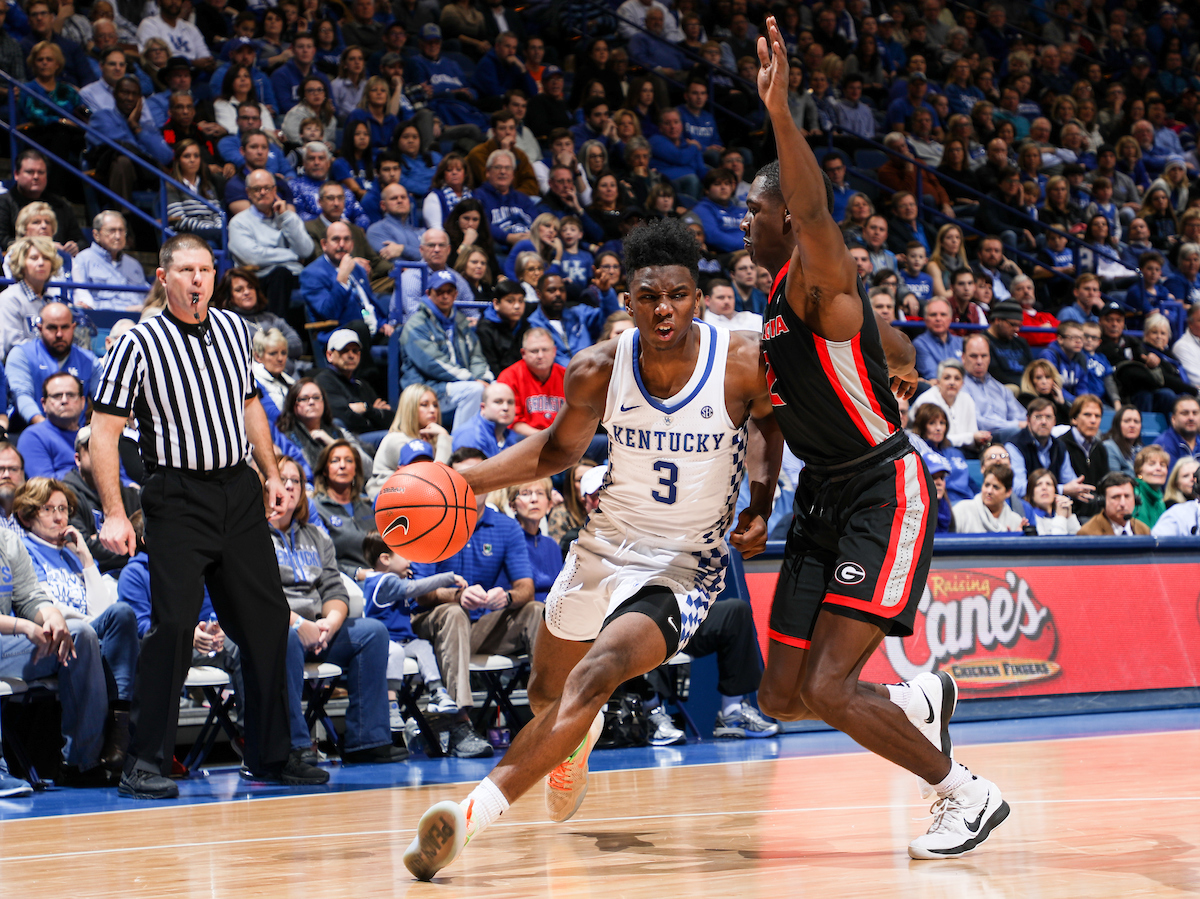 Hamidou Diallo.

The University of Kentucky men's basketball team beat Georgia 66-61 on Sunday, December 31, 2017 at Rupp Arena in Lexington, Ky.

Photo by Elliott Hess | UK Athletics