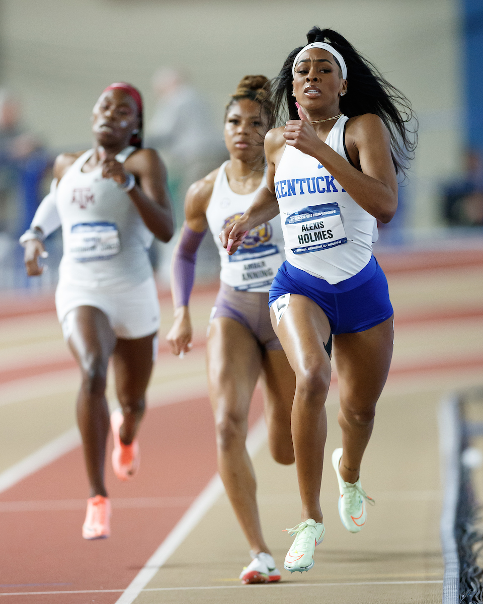 Alexis Holmes.

Day 1 of NCAA Track and Field Championship.

Photo by Elliott Hess | UK Athletics