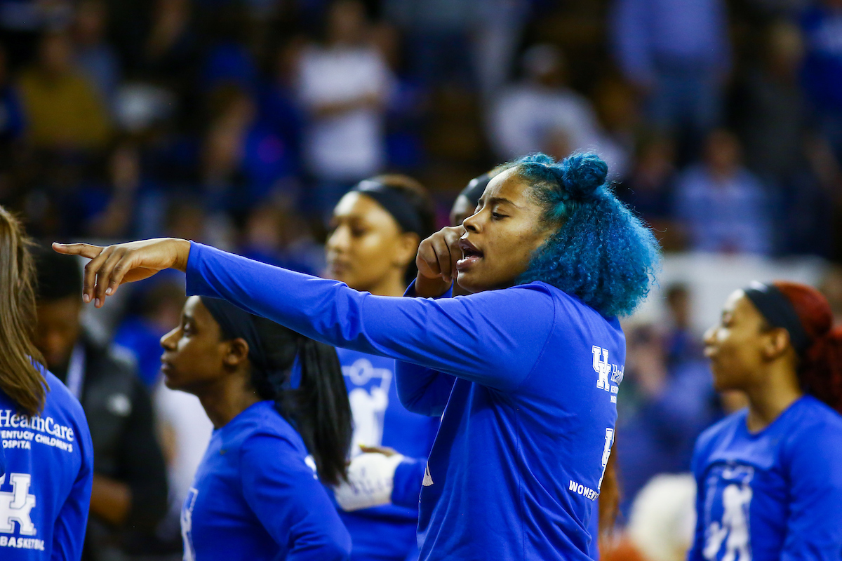 Keke McKinney. 

Kentucky beat Mississippi State 73-62.

Photo by Sarah Caputi | UK Athletics