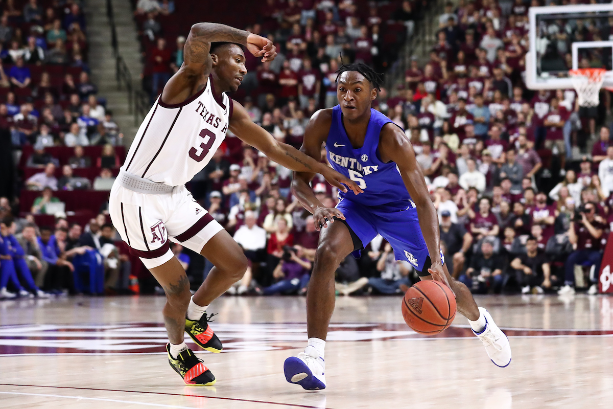 Immanuel Quickley.

Kentucky beat Texas A&M 69-60.

Photo by Elliott Hess | UK Athletics