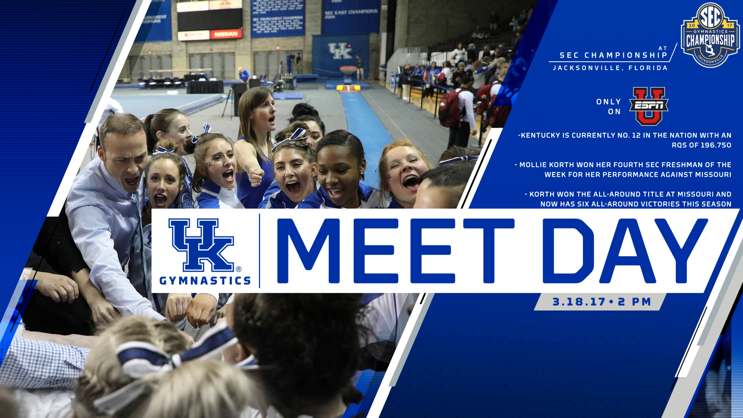 No. 12 Kentucky Begins Postseason at SEC Championship on Saturday