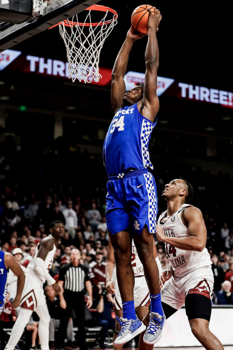 Oscar Tshiebwe.

Kentucky beat South Carolina 86-76.

Photos by Chet White | UK Athletics