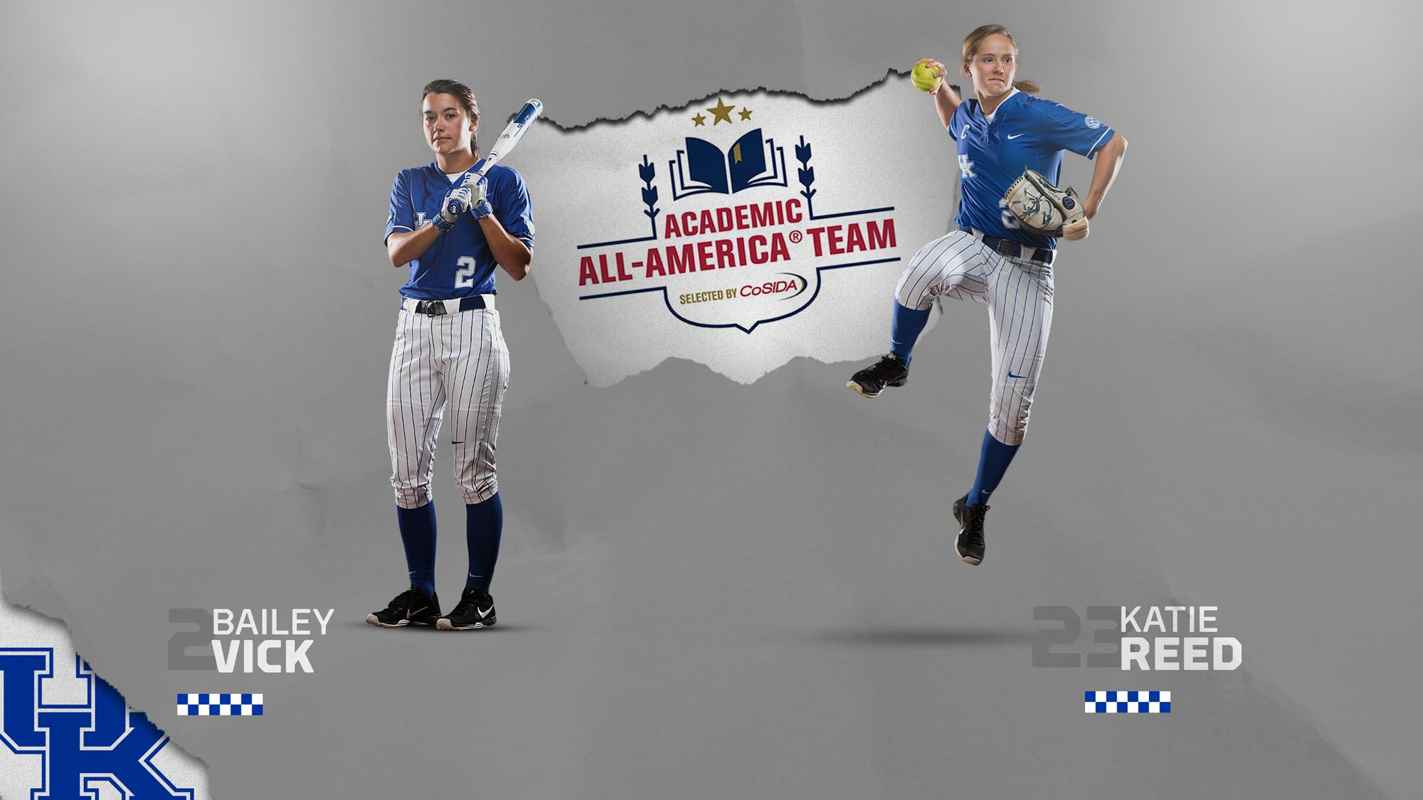 Katie Reed and Bailey Vick Named CoSIDA Academic All-Americans