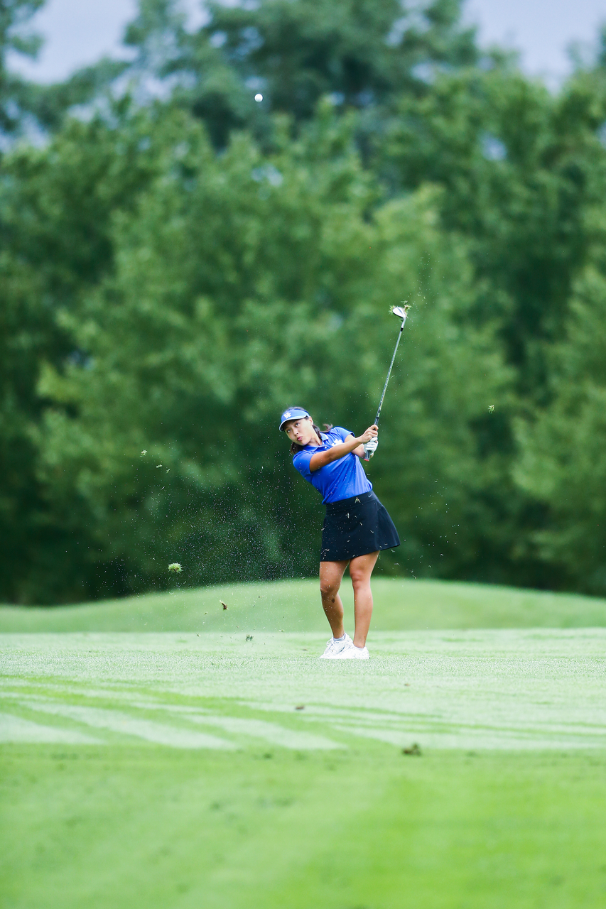 Josephine Chang.

Kentucky women's golf practice at the University Club of Kentucky.

Photo by Grant Lee | UK Athletics