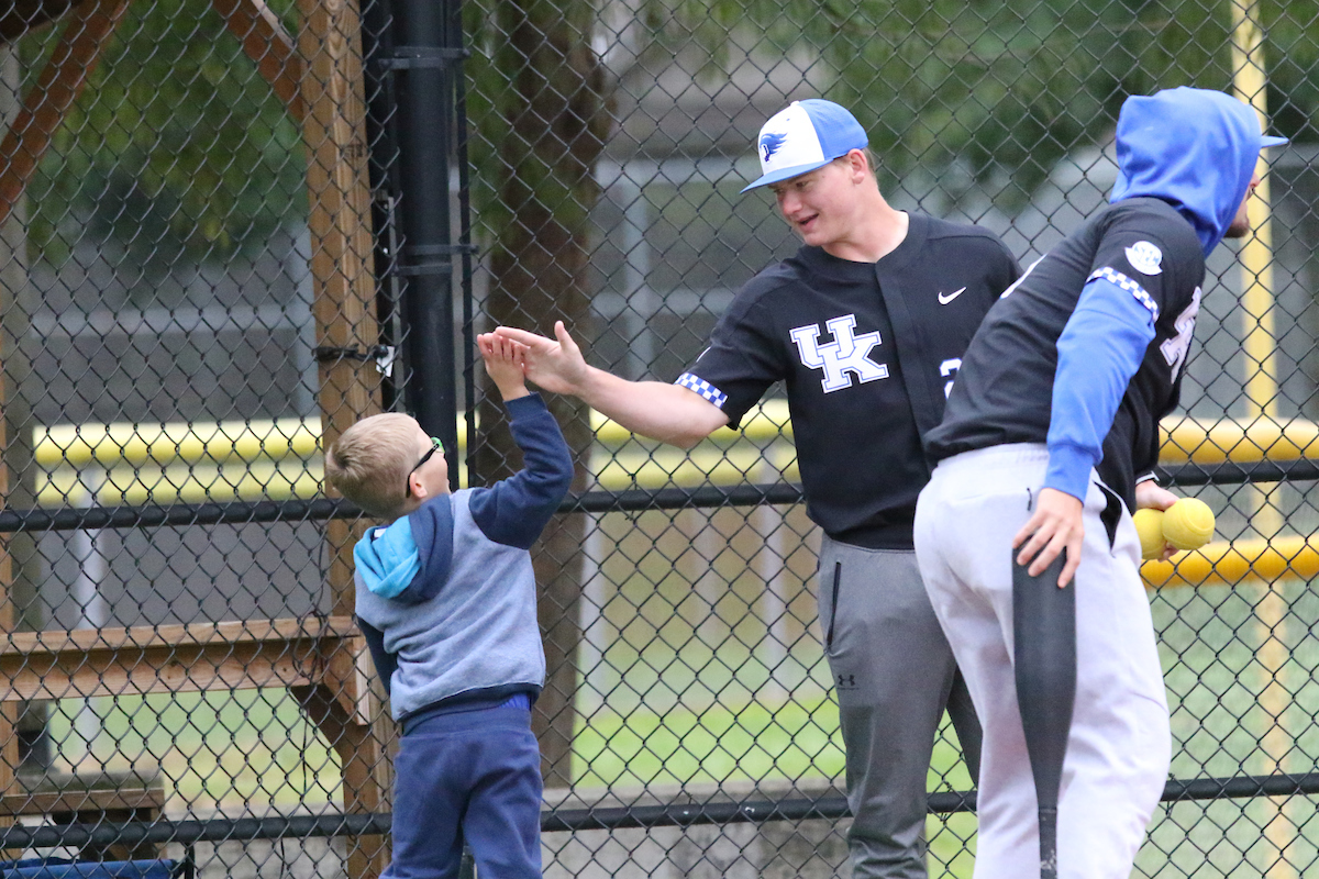 The Baseball team spends the morning with a group of kids in the Miracle League on Saturday, October 13th at Shillito Park.

Photos by Noah J. Richter | UK Athletics