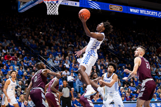 Tyrese Maxey. Nick Richards.

UK beat EKU 91-49.

Photo by Chet White | UK Athletics