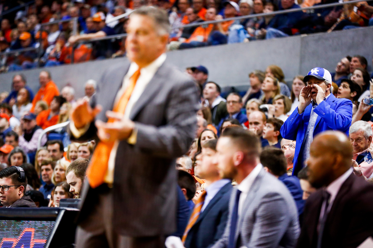 Fans.

Kentucky beat Auburn 82-80 at Auburn Arena in Auburn, AL., on Saturday, January 19, 2019.

Photo by Chet White | UK Athletics